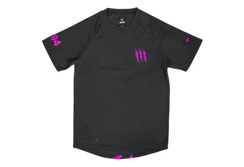Muc Off T-Shirt Riders Jersey grau pink S - Schwarz - Fahrradbekleidung, atmungsaktives Mesh-Gewebe für optimalen Feuchtigkeitstransport und exzellenten Komfort bei jeder Fahrt.