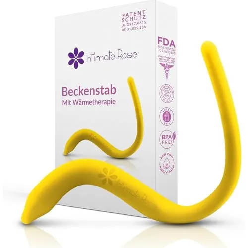 IntimateRose Beckenboden-Massagestab mit Wärme- und Kältetherapie – Medizinisches Silikon, BPA-frei, Latexfrei | Pelvic Wand für Damen und Herren, Triggerpunkt-Anwendung