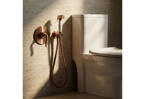 PaulGurkes Bidetarmatur PGSETBIDETR2-RB - Elegante Unterputz-Bidetarmatur aus massivem Messing mit langlebiger Keramikkartusche. Ideal für eine moderne Badezimmergestaltung und einfache Reinigung durch abnehmbaren Griff.