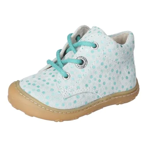 RICOSTA Mädchen Schnürhalbschuhe DOTS, Baby und Kleinkinder Lauflernschuhe, Weite: MITTEL, lose Einlage, Booties, Leder, Frozen (510), 20 EU