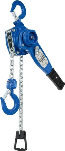 Planeta Hebelzug PLX-III - 750kg Tragfähigkeit, 1.5m Hub - Handkettenzug mit Industriequalität, ausgestattet mit einem robusten Handrad aus Stahl und freidrehbaren Haken für maximale Sicherheit und Benutzerfreundlichkeit.
