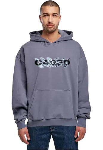 Mister Tee Herren Cagedchrome Ultra Heavy Oversize Hoodie XXL vintageblue - Kapuzenpullover für Herren, ultra schwer und oversized für optimale Bequemlichkeit, perfekt für lässige Outfits und Freizeitaktivitäten.