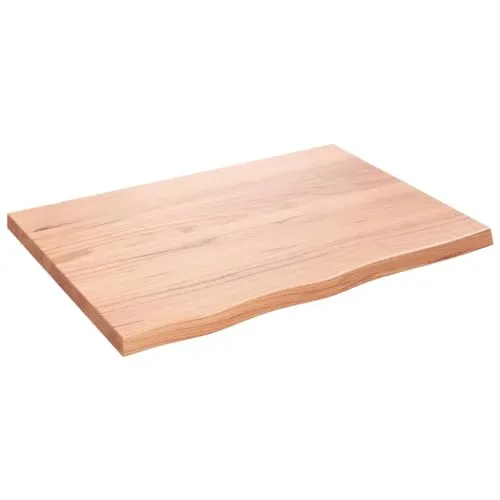 Wandregal Hellbraun 80x60 cm aus massivem Eichenholz - Regale & Aufbewahrung, hochwertiges und langlebiges Design aus massivem Eichenholz, ideal für eine stilvolle Raumgestaltung in jedem Zuhause.