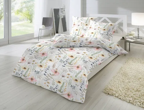 Primera Bio Renforce Bettwäsche 155x220 Blumenwiese von Primera