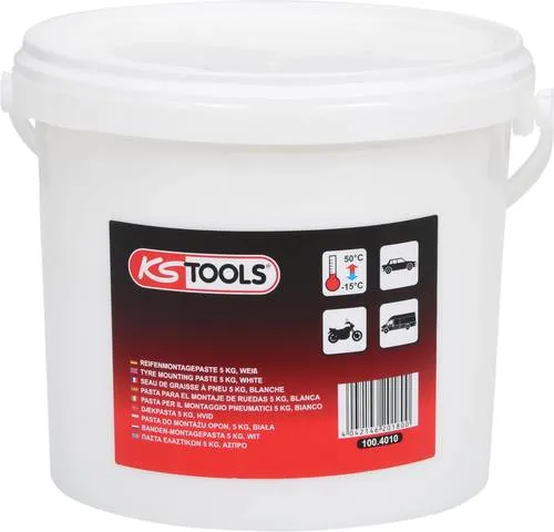 KS Tools Reifenmontagepaste 5 kg, weiß 100.4010 von KS TOOLS