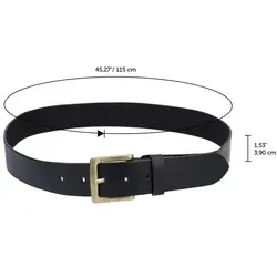 Gusti Leder Ledergürtel Gusti Leder Gürtel Jori schwarz 115 cm