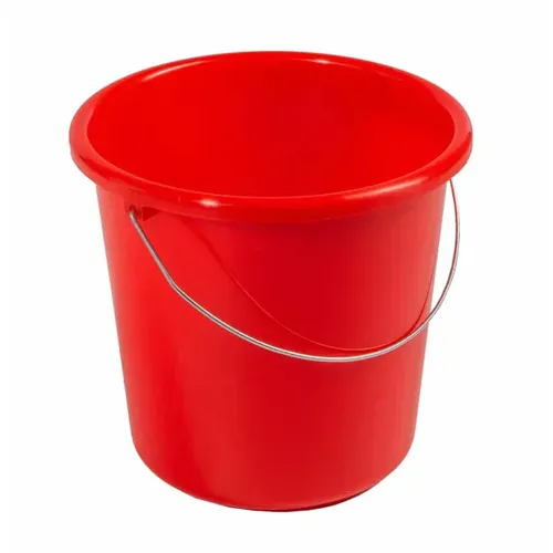 Teko-plastic Bekaform Haushaltseimer Bekaform Kunststoff rot 10 L Haushaltseimer mit Metall-Bügel und Maßeinteilung 10125444