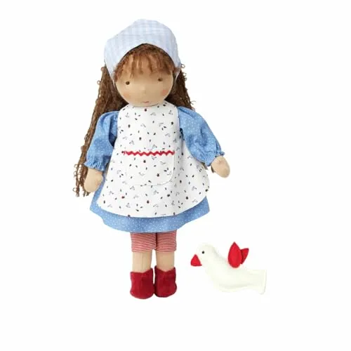 Käthe Kruse Waldorfpuppe Tilda - Fantasievolles Spielzeug - Waldorfpuppe Tilda, 20 cm, aus 100% Baumwolle und gefüllt mit Bio-Schafschurwolle. Fördert die Fantasie und das Verantwortungsbewusstsein von Kindern. Ein ideales Geschenk zur Geburt oder Taufe.