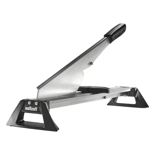 Wolfcraft 6937000 Laminatschneider LC 600 | Schneidegerät für Laminat von bis zu 46,5 cm Breite | Max. Schnittstärke: 11 mm | Ideal für Standard-Verlegearbeiten
