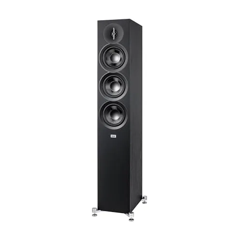 ELAC Debut F5.3 Standlautsprecher Schwarz - 3-Wege-Bassreflex-Lautsprecher mit beeindruckendem Frequenzbereich von 38 Hz - 38 kHz, ideal für audiophile Musikliebhaber.