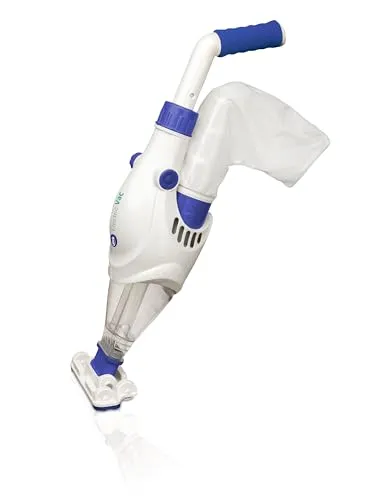 Gre VCB10 Electric Vac – Kabelloser elektrischer Poolsauger - Handpoolsouger für mühelose Reinigung mit 37 l/h Saugkapazität und 60 Minuten Autonomie. Ideal für schwer zugängliche Stellen und ohne Installation, perfekt für Pools bis 60 m³.
