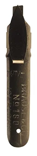 Brause 158525B - 15 Banzugfedern für Linkshänder - Kalligraphie-Stifte: Packung mit 15 Banzugfedern 2,5mm für Linkshänder, ideal für präzise Buchstaben und kreative Kalligrafie. Enthält Reservoir für optimale Tintezufuhr.