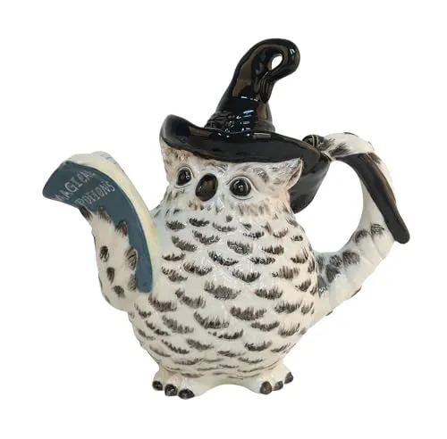 Exquisite Handbemalte Tiermotiv-Teekanne: Genuss in Stil (Schneeeule)