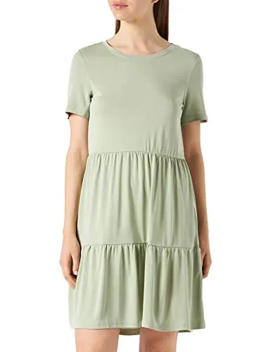VERO MODA Damen Vmfilli Calia Short Dress Ga Noos Kleid in grün von VERO MODA