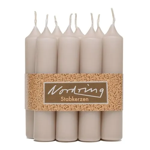 Nordring 8 Stabkerzen 2,2 x 11 cm sahara in beige von Nordring