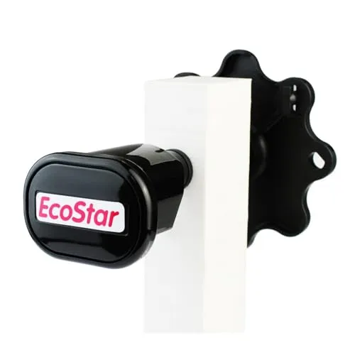 Hörmann Torgriffgarnitur EcoStar, Vierkant 9×9mm, schwarz für Schwingtore