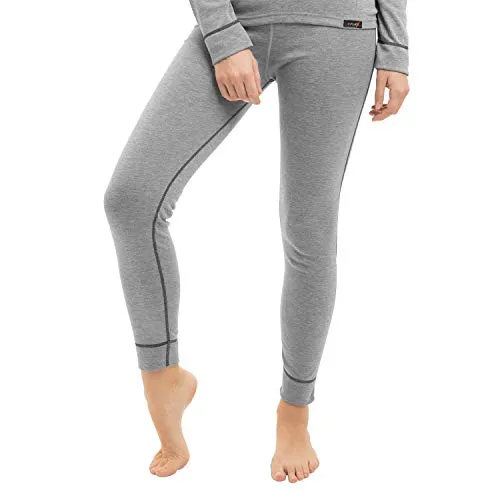 CFLEX Damen Ski- & Thermo Hose - warme Unterwäsche lang POLARDRY - Hellgrau M
