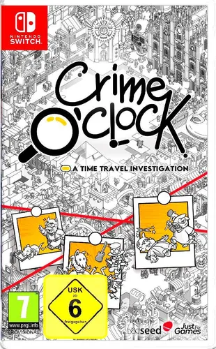 Crime o’clock (englische Sprache) in schwarz von Just For Games