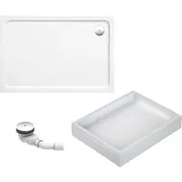 Ottofond Duschwannen-Set Aruba 140 cm x 90 cm Weiß – Rechteckige Duschtasse - Die rechteckige Ottofond Duschwanne Aruba (140 cm x 90 cm) bietet viel Platz für ein komfortables Duscherlebnis. Mit einfacher Aufsatzmontage und eleganter Oberfläche ist sie ideal für moderne Bäder.