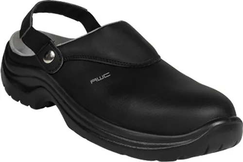 AWC Footwear Berufsschuhe Sandale mit Stahlkappe in Schwarz-40