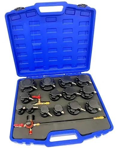 ROTOOLS Ladeluftkühler Turbolader Adapter Satz Set Abdrück Werkzeug Tester Prüfer 16tlg.