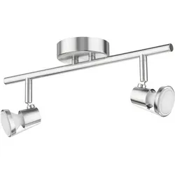 ledscom.de Deckenleuchte LEONIS, zweiflammig inkl. je 630lm LED GU10 Lampen warm-weiß