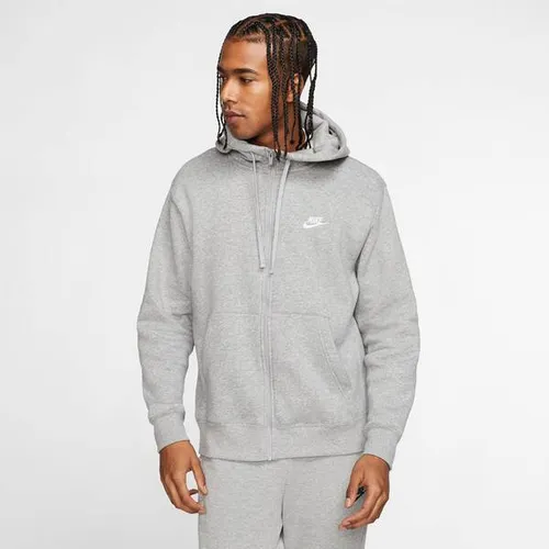 NIKE Herren Hoodie Sportswear Club Fleece - Bequeme Sweatjacke mit durchgehendem Reißverschluss, ideal für kalte Tage und lässigen Street-Style