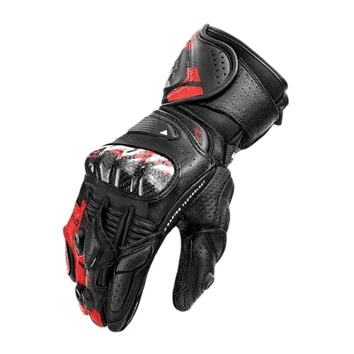 SHIMA RS-3 Motorrad Handschuhe für Herren – Leder, Sommer, Touchscreen, Rot, XXL - Erlebe ultimativen Schutz und Komfort mit den SHIMA RS-3 Motorradhandschuhen. Ideal für lange Touren, ausgestattet mit verstärktem Grip und Touchscreen-Funktion – perfekt für anspruchsvolle Fahrer.