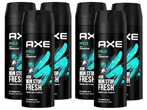 Axe Bodyspray Apollo ohne Aluminiumsalze 6x150ml von AXE