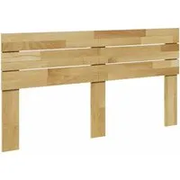 vidaXL Kopfteil 140 cm aus Massivholz Eiche - Kopfteil für Doppelbett, robust und stabil aus massiver Eiche, bietet hervorragende Rückenunterstützung und passt perfekt in jedes Schlafzimmer.