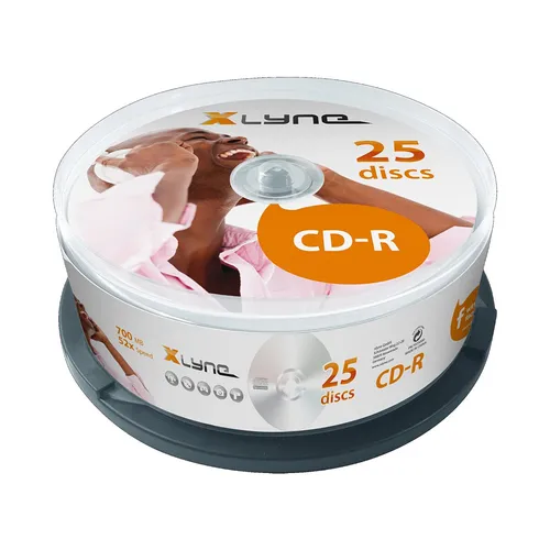 25er Spindel Xlyne CD-R Rohlinge 700 MB 80 Minuten • 52x Speed CD-Rohlinge