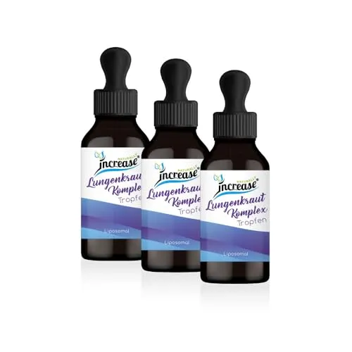 Nimm 3, zahl 2 Aktion Liposomale Lungenkraut Komplex Tropfen - 180.000mg in 3 Flaschen - Hochdosierte Lungenkraut Komplex Tropfen mit 2000mg pro Tagesdosis. Ideal für die pflanzliche Unterstützung und hohe Bioverfügbarkeit. Vegan, laktosefrei und ohne künstliche Zusätze!
