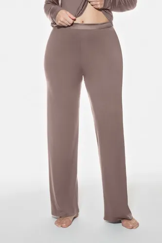 Mey Nachtwäsche Pure Chic Damen Yoga Pants Milk'n Coffee (XXL) - Legere Yoga Pants mit geradem Bein und Satinbund für ein angenehmes Tragegefühl. Ideal für entspannte Nächte oder Yoga-Sessions.