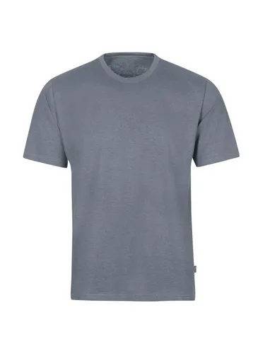 T-Shirt DELUXE Baumwolle XL steingrau-melange - Klassisches Damen T-Shirt aus 100% Baumwolle, komfortabler Schnitt, pflegeleicht und in Plus Size erhältlich. Hochwertige DELUXE Qualität für ein angenehmes Tragegefühl. Made in Germany.