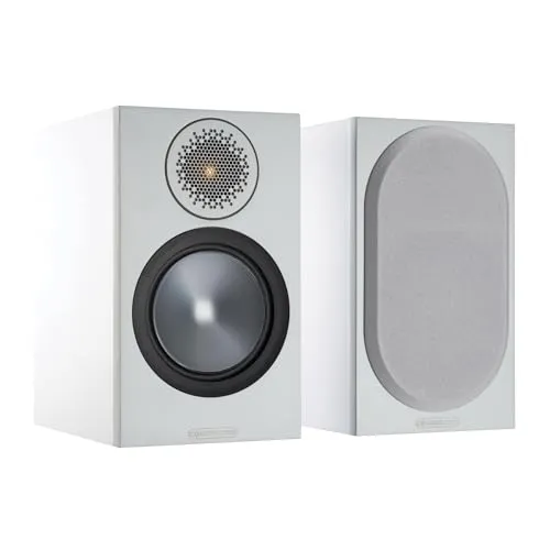 Monitor Audio Bronze 50 6G – Kompaktlautsprecher in Weiß - Regal-Lautsprecher mit herausragendem Hörerlebnis, ausgestattet mit C-CAM Gold Dome Hochtöner und DCM-Technologie für präzisen Klang und tiefen Bass.