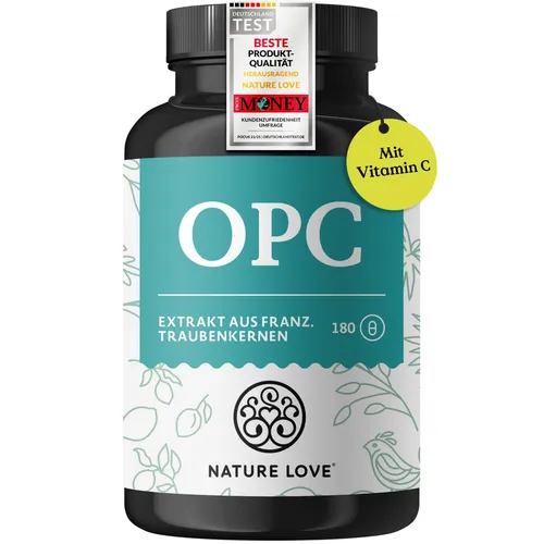 OPC Kapseln - 180 Kapseln für 3 Monate - Pflanzliche Heilmittel mit antioxidativen Eigenschaften, natürlich und vegan, ideal zur Unterstützung der Haut und für ein jugendliches Erscheinungsbild.