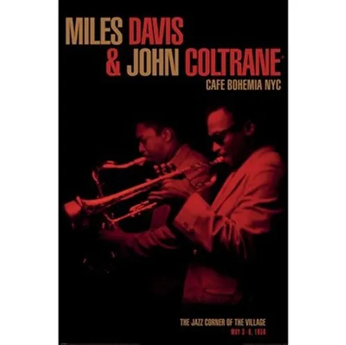 Poster MILES DAVIS & JOHN COLTRANE - Cafe Bohemia NYC 61x91,5cm NEU 15699