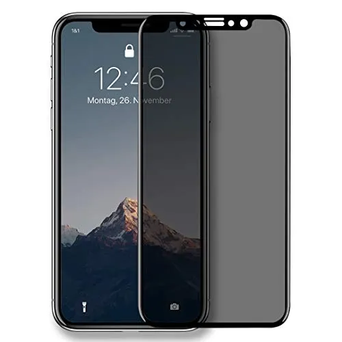 Woodcessories - Japanisches 3D Privacy Schutzglas kompatibel mit iPhone 11 / Xr