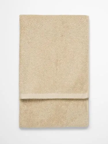 Marc O'Polo Handtuch Timeless Melange Dark Sand, 50x100 cm - 100% Bio-Baumwolle - Melange