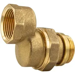 tecuro Gewindefitting Versatznippel 15-25 mm, IG x AG 1 Zoll aus Messing - Fittings für Trinkwasserinstallation, max. Temperatur 110°C und Druck 10 bar, ideal für sichere und langlebige Verbindungen.