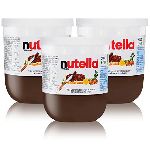 Produktbild 3x Ferrero Nutella Glas Brotaufstrich Schokolade 200g