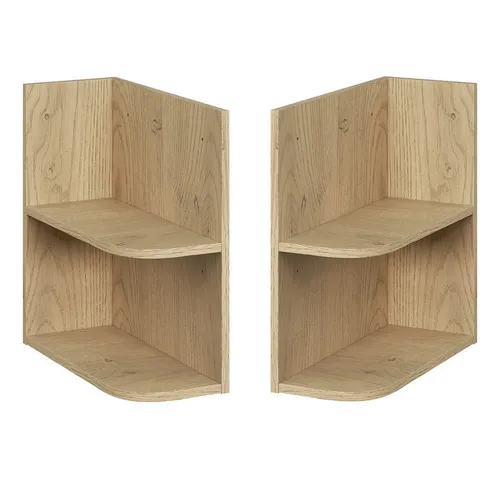 Lomadox Badregal DURANGO-56, Eckregal-Unterschrank, 20 cm breit, in Eiche