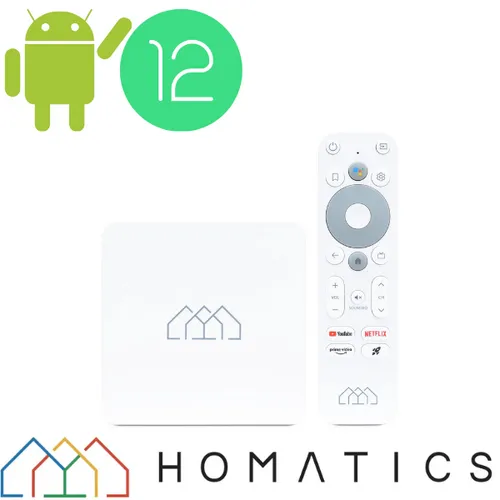 AB-COM Homatics Box R Lite 4K Smart TV Media Player - Media-Streaming-Client mit Android 11 und integrierter Chromecast-Funktion für hohe Qualität beim Streamen von Inhalten direkt auf Ihren Fernseher.
