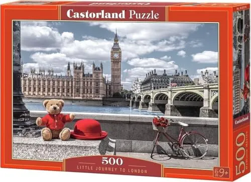 Castorland Puzzle Kleiner Reisender in London - 500 Teile, für Kinder ab 9 Jahren, fördert Kreativität und Geduld