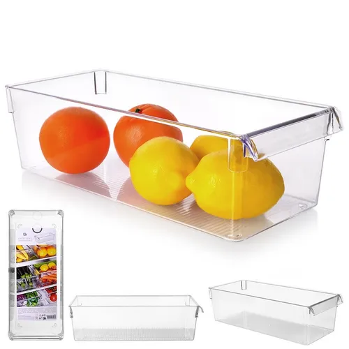 Kühlschrankschublade Aufbewahrungsbehälter Kühlschrankorganizer 36x15x10 cm