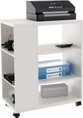 OTTO home Rollwagen LOKVE – Flexibler Druckertisch mit 6 Fächern - Praktischer Rollcontainer mit feststellbaren Rollen, ideal für dein Home-Office. 6 Fächer bieten viel Stauraum, während die hochwertige Verarbeitung für Langlebigkeit sorgt.
