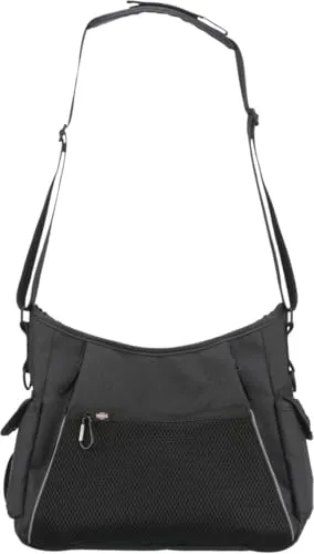 TRIXIE Leckerlibeutel Gassi- und Dummy-Tasche - anthrazit - Praktische Gassitasche aus robustem Polyester, ideal für Spaziergänge mit Ihrem Hund. Mit kompakten Maßen von 34 × 29 × 9 cm bietet sie genügend Platz für Leckerlis und Zubehör.