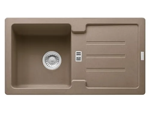 Franke Strata STG 614-78 Cashmere Granitspüle - Sanitäranlagen & Zubehör - Hochwertige Fragranit-Einbauspüle in Cashmere, reversibles Design für flexible Montage und ideal für Unterschränke ab 45 cm.