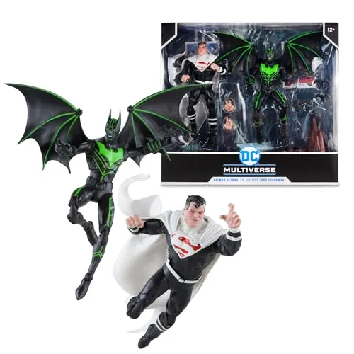 DC Collector Actionfigur 2er-Pack: Batman Beyond Vs Justice Lord Superman 18 cm - Spielfiguren im 2er-Pack, detailreich und beweglich, ideal für Sammler und Fans von Batman Beyond und Justice Lord Superman.