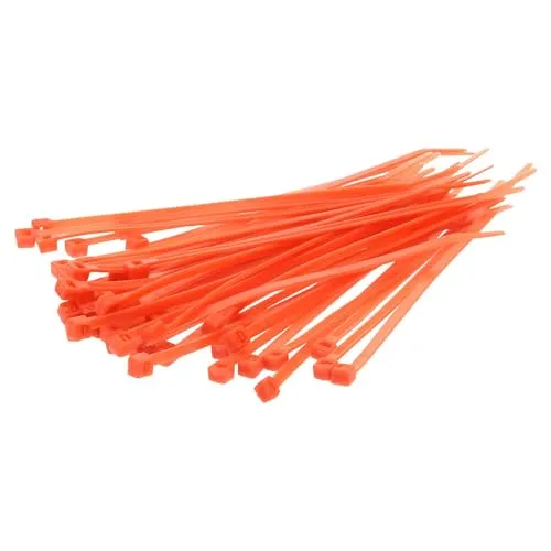 Stück Kalitec Kabelbinder Orange 100mm x 2,5mm I Kabelbinder uv-beständig I orange Kabelbinder I Kabelbinder Set orange I 100 mm lange Kabelbinder I 9 kg Zugfestigkeit 100